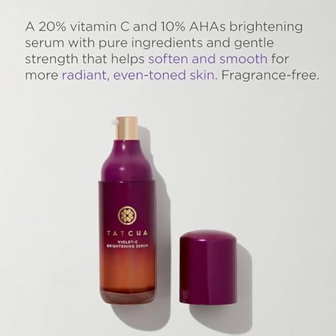 TATCHA VIOLET-C BRIGHTENING SERUM (20% VITAMIN C + 10% AHAS) 30ML/1OZ - Image 2